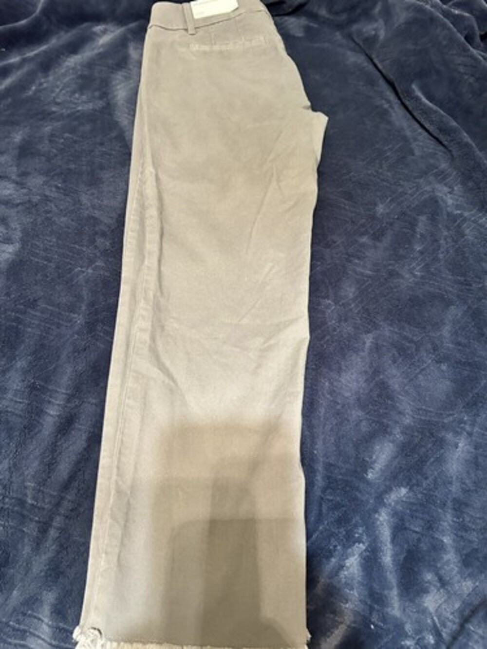New LOFT Womens Girlfriend Chino Pants Size 2 Gray Stretch Mid Rise Flat Front
